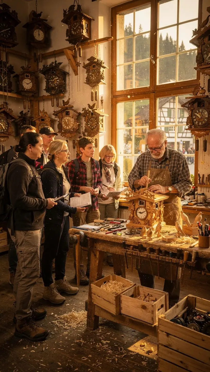 Blick auf eine malerische Aussicht von einem Aussichtspunkt mit Blick auf die Schwarzwaldberge.